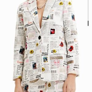 Women's Printed Blazer Jacket